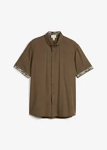 Camicia a maniche corte in viscosa, slim fit, bonprix