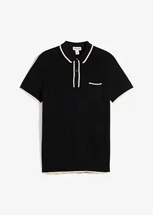 Polo con dettagli a contrasto, bonprix