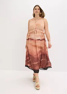 Abito in chiffon fantasia, bonprix