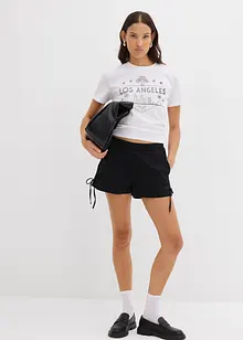 Shorts in misto cotone elasticizzato con elastico in vita, bonprix