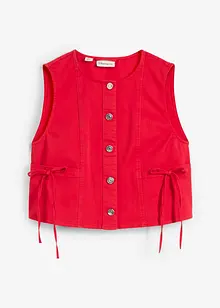 Gilet in twill di misto cotone elasticizzato, bonprix