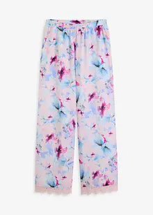Pantaloni pigiama lunghi in satin lucido, bonprix