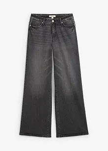 Jeans wide leg lunghi, low strech, vita media, bonprix