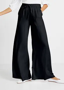 Pantaloni larghi in viscosa lucida leggera, bonprix