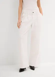 Jeans wide leg, vita bassa, bonprix