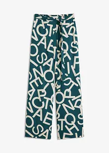 Pantaloni larghi con cintura da annodare, bonprix
