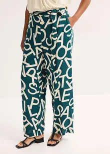 Pantaloni larghi con cintura da annodare, bonprix