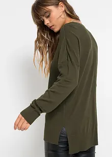 Maglione oversize in misto viscosa, bonprix