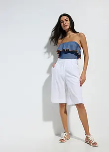 Costume intero a fascia con effetto denim, bonprix