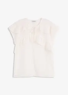 Camicetta di chiffon con volant, bonprix