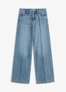 Jeans wide leg extra lunghi low stretch, vita media, bonprix