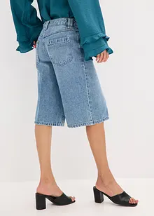 Bermuda in jeans low stretch, vita media, bonprix
