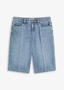Bermuda in jeans low stretch, vita media, bonprix