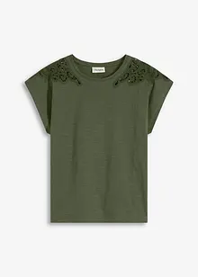 Maglia con dettagli in pizzo, bonprix