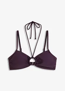 Reggiseno bikini a bustier con anello, bonprix