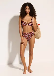 Slip per bikini sgambati a vita alta, bonprix