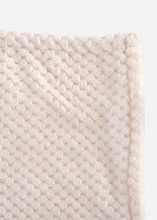 Plaid in morbido pile con struttura a nido d'ape, bonprix