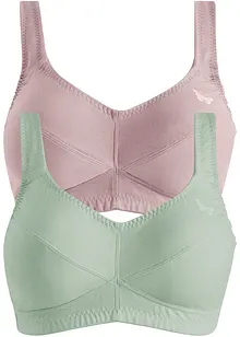 Reggiseno senza ferretto  con cotone biologico (pacco da 2), bonprix