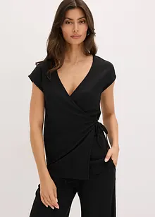 Maglia con effetto incrociato, bonprix