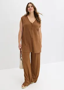 Gilet lungo in filato fine, bonprix