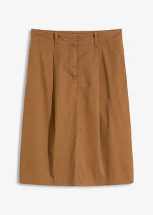 Gonna midi in popeline di cotone, bonprix