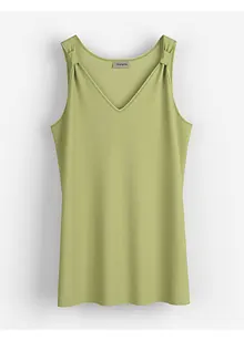 Top lungo in misto lino e viscosa, bonprix