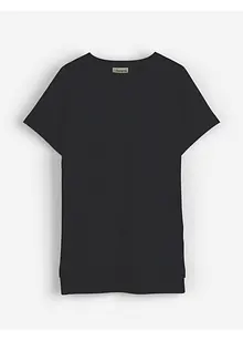 T-shirt asimmetrica in jersey di cotone pesante, bonprix
