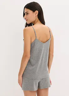 Pigiama estivo con pizzo raffinato, bonprix