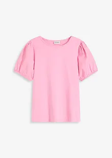 Maglia in jersey con maniche in popeline di cotone, bonprix