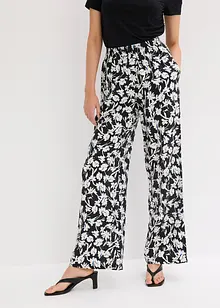 Pantaloni a palazzo in tessuto operato, bonprix