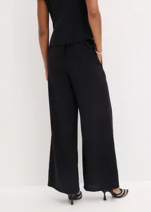 Pantaloni a palazzo effetto lucido, bonprix