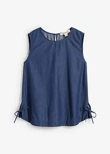 Top in jeans di cotone biologico, bonprix