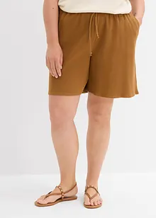 Shorts in puro cotone a trama operata, bonprix