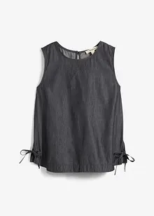 Top in jeans di cotone biologico, bonprix