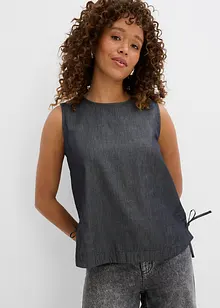 Top in jeans di cotone biologico, bonprix
