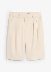 Bermuda in misto viscosa con pinces, bonprix