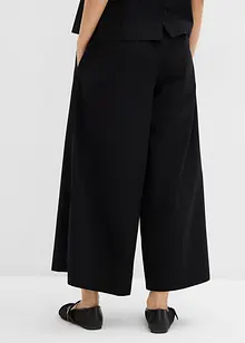 Pantaloni culotte ampi in puro cotone, bonprix