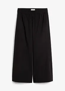 Pantaloni culotte ampi in puro cotone, bonprix