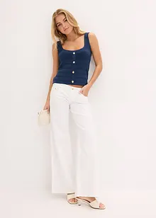 Top in maglia con effetto metallizzato, bonprix