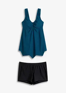 Tankini lungo con fondo a zigzag (set 2 pezzi), bonprix