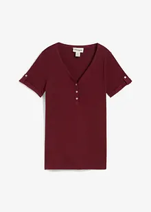 Maglia serafino in puro cotone, bonprix