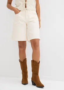 Bermuda in jeans, vita media, bonprix