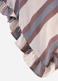 Biancheria da letto a righe con volant, bonprix