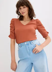 Maglia con maniche a sbuffo, bonprix