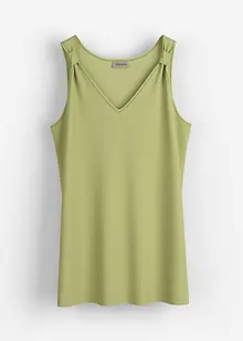 Top lungo in misto lino e viscosa, bonprix
