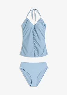 Tankini allacciato dietro al collo con arricciatura (set 2 pezzi), bonprix