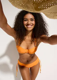 Bikini a balconcino con spalline aggiuntive da legare al collo (set 2 pezzi), bonprix