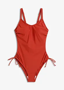 Costume intero con laccetti ed effetto modellante leggero, bonprix