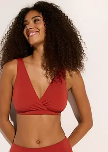 Reggiseno bustier per bikini con scollatura a V, bonprix