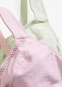 Reggiseno senza ferretto  con cotone biologico (pacco da 2), bonprix